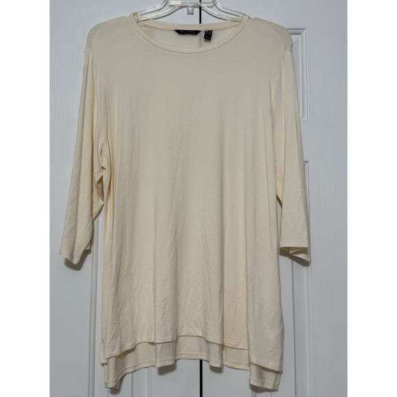 H by Halston Cream Tunic, Size 1X - Picture 1 of 6